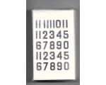 Decalque Numeros 1.0 Preto