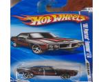 2009 Hot Wheels '69 Pontiac Firebird T/A Preto