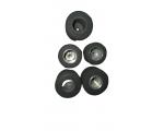 Autorama Pneu + Cubo Lote 05x Unidades