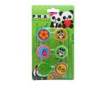 YES Carimbos Autoentintados 6 P�s Pandas