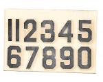 Decalque Numeros 1.5 Preto