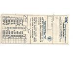 Volante Loteria Esportiva Teste 167  1974