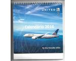 United Airlines Calend�rio 2016