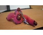Chaveiro Kipling Macaca Rosa com filhote Roxo