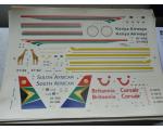 Decalque Avi�o Kenya Airways South African Britannia Corsair