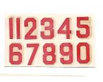 Decalque Numeros 1.5 Vermelho