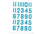 Decalque Numeros 1.0 Azul Claro