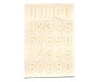 Decalque Numeros 1.0 Branco