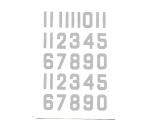 Decalque Numeros 1.0 Prata