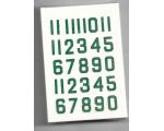 Decalque Numeros 1.0 Verde Escuro