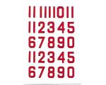 Decalque Numeros 1.0 Vermelho Escuro