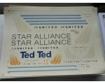 Decalque Avi�o United Star Alliance Ted