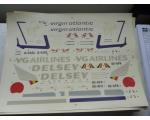 Decalque Avi�o Virgin Atlantic VG Airlines Delsey