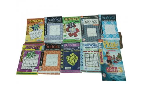 10x Revistas Sudoku e Passatempo