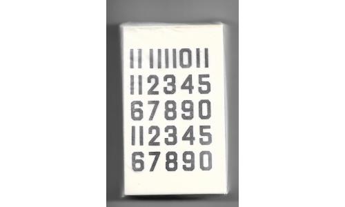 Decalque Numeros 1.0 Preto