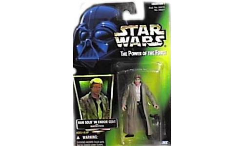 Hasbro Star Wars The Power Of The Force Boneco Han Solo in Endor Gear