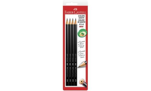 Faber-Castell 04x Eco L�pis Grafite MAX N�2=B