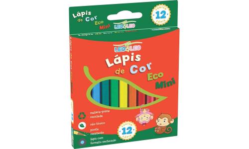 Leonora L�pis de Cor Eco Mini Leo & Leo com 12 Cores