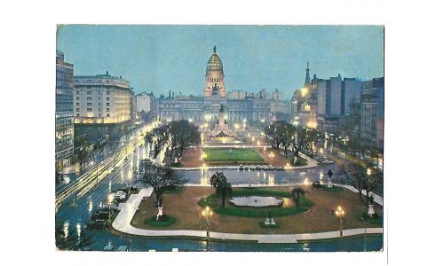 Cart�o Postal Argentina Buenos Aires Plaza del Congresso