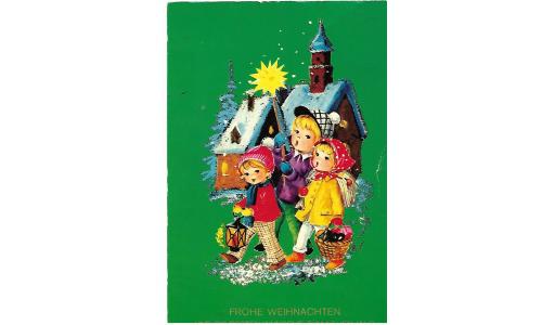 Cart�o Postal Alemanha Natal Desenho