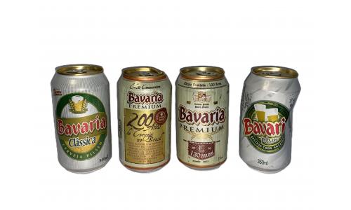 Lote 02x Latas Cerveja Bavaria