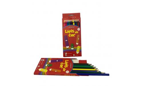 Lapispel Lapis de Cor 12 Cores + Brinde Lapis de Cor Caixa Incompleta