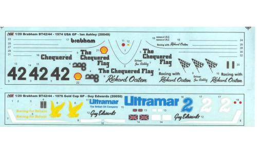 1/20 - 1974 Brabham BT42/44 USA e Gold Cup