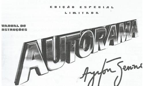 Autorama Estrela - Manual Senna Edi��o Especial