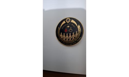 Pin Lions Club Distrito LC 2 Brasil Leonismo O Prazer de Servir