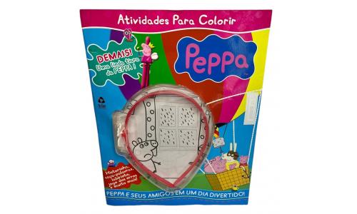 Revista Atividade para colorir Peppa Pig - Um dia divertido