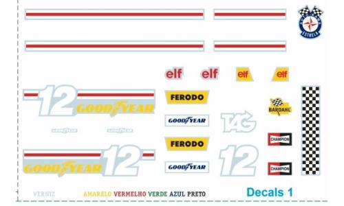 Autorama Estrela - Decalque 1983 Ralt J. Cecotto azul