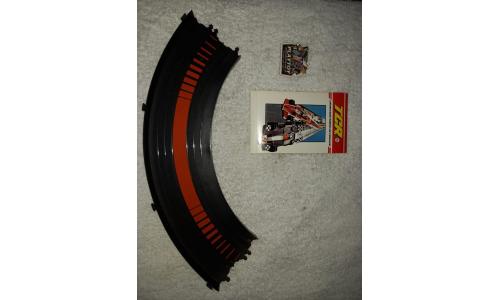 Autorama TCR Pista Curva Preta Curta Faixa Vermelha