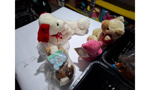 Pacote com 05x Bichos Ursinhos Cachorros