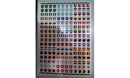 Decalques Escudos Copa do Mundo Qatar
