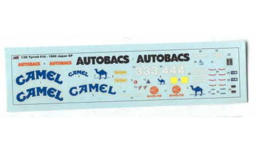 1/20 - 1989 Tyrrell 018 Jap�o