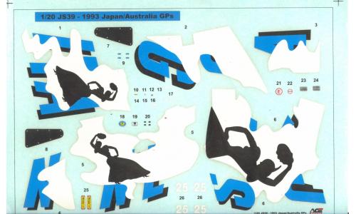 1/20 - 1993 Ligier JS39 Japan Australia