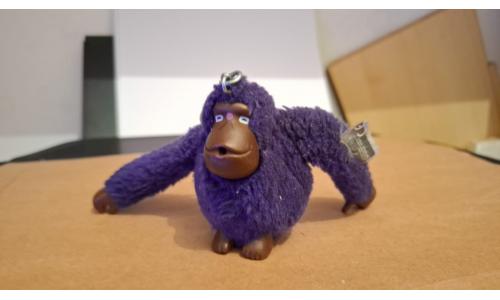 Chaveiro Kipling Macaco Azul