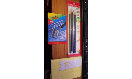 Faber Ecolaips Grafite / Apontador / Cardeneta