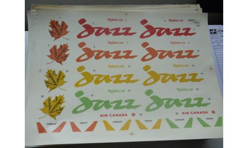 Decalque Avi�o Air Canada Fly Jazz