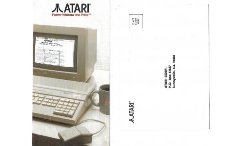 Folheto Atari Computer + Envelope Resposta