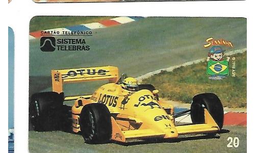 Cart�o Telef�nico Ayrton Senna (Senninha) 1987 Vitoria nos EUA