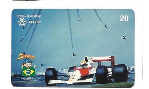 Cart�o Telef�nico Ayrton Senna (Senninha) 1990 GP da Franca