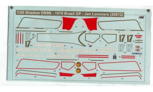 1/20 - 1979 Shadow DN9B Brazil Jan Lammers