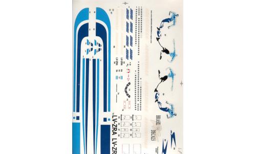 Decalque Avi�o Aerolineas Argentinas LV-ZRA