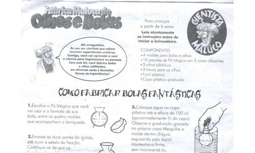 Manual Fabrica de Olhos e Bolas
