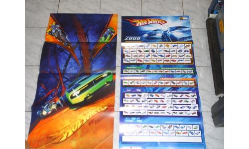 Hot Wheels 2008 Poster Catalogo