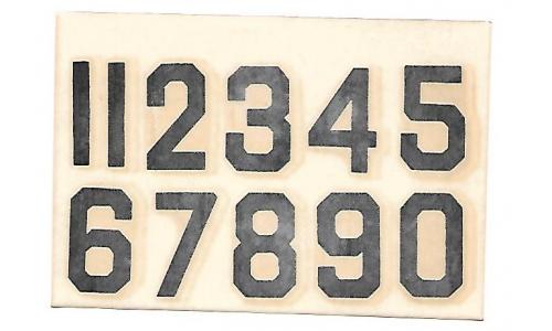 Decalque Numeros 1.5 Preto
