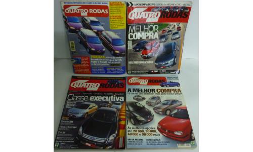 Lote 9 Revistas Quatro rodas 4 Exemplares