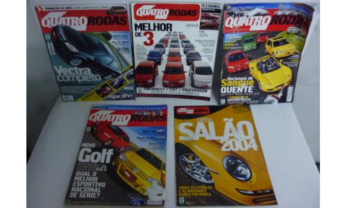 Lote 5 Revistas Quatro Rodas 5 Exemplares