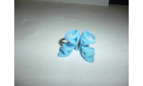 Susi Ou Barbie Par de Sand�lia Azul com Tiras